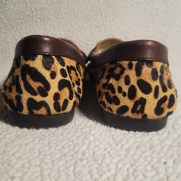 Coach Fredrica Leopard Print Slip-On Driving Loafer Flats - Picture 7 of 11